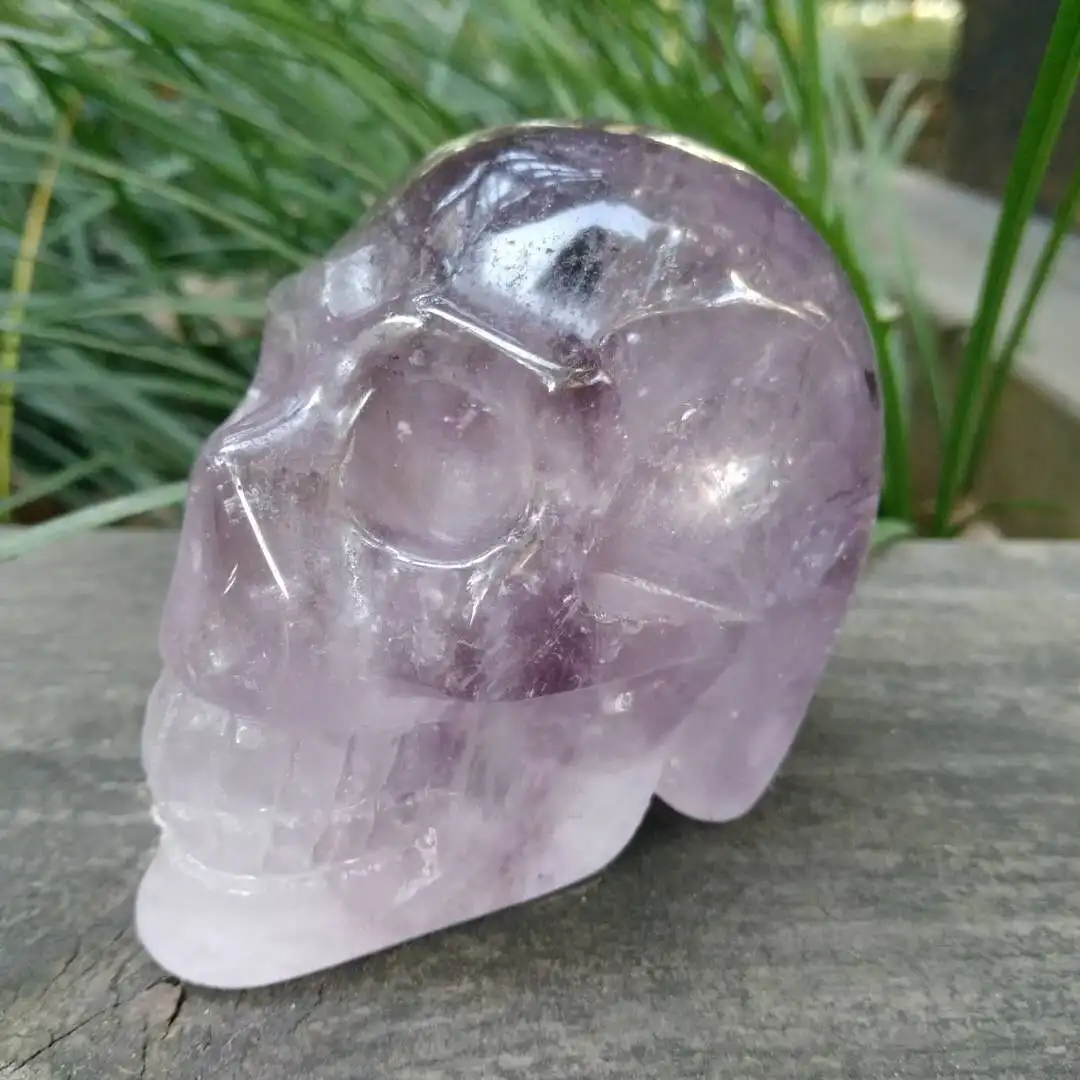 Аметист кристалл кварца череп камень череп|skull gemstone|skull skullskull amethyst |