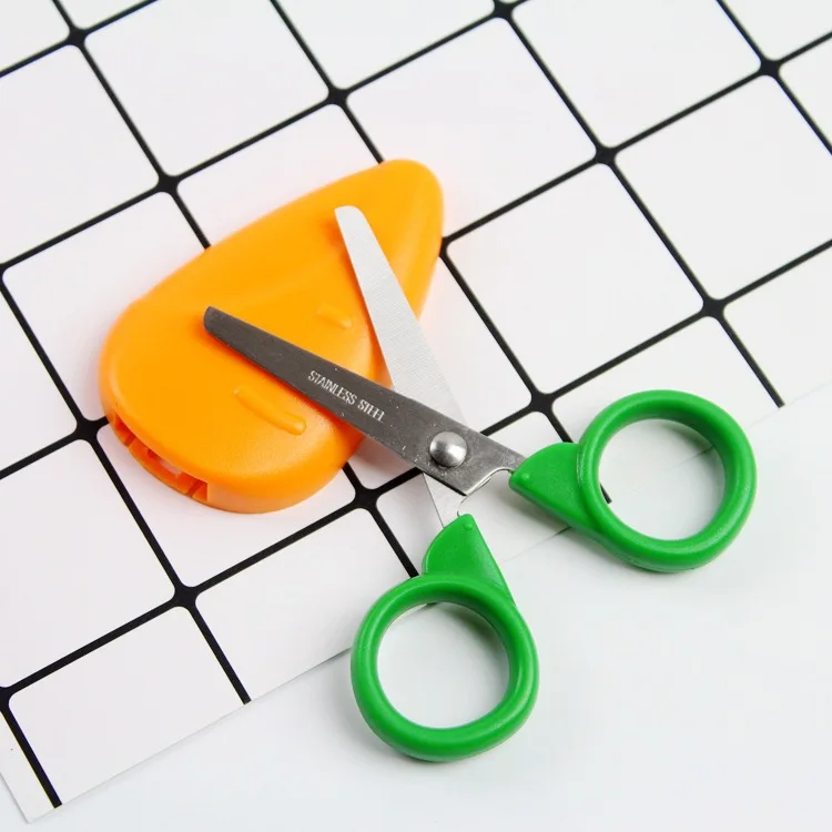 Dokibook Cute Carrot Scissors Cartoon Craft Supplies For School Metal Scissor Children Notebook Diy Accessories |