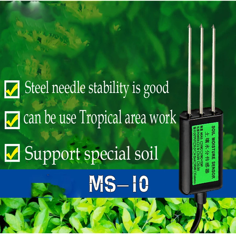 

Soil moisture detector sensor ,RS485 output,Stainless steel needle moisture detector