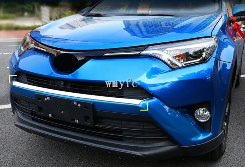 ABS Хром передний бампер протектор полосы литья крышка отделка Подходит для TOYOTA RAV4 автомобильные аксессуары