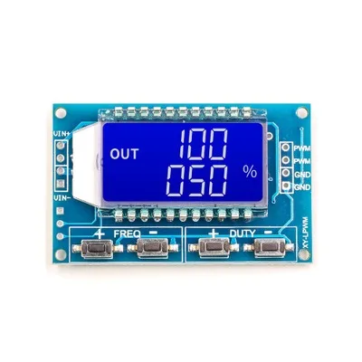 

Signal Generator LCD Display Module Output PWM Pulse Frequency Duty Cycle Adjustable Display Modules 1Hz-150Khz 3.3V-30V