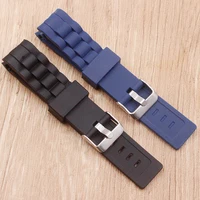 watch accessories 20mm22mm silicone pin buckle watch band outdoor sports waterproof bracelet mens strap for all brands
