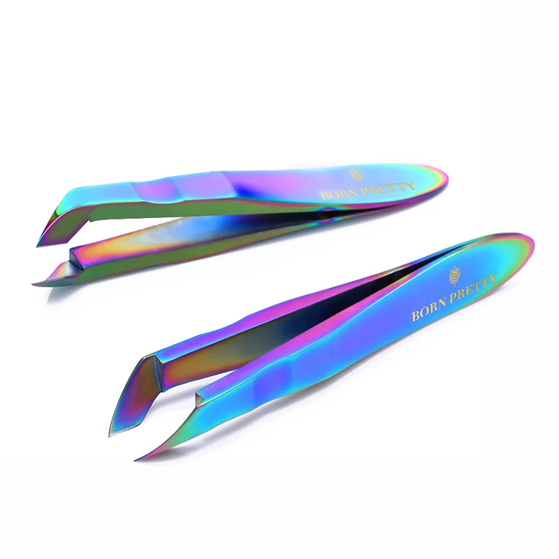 BORN PRETTY Rainbow Хамелеон мини кусачки для кутикулы ногтей для удаления омертвевшей кожи машинка для стрижки бровей Пинцет маникюрные инструменты для ногтей