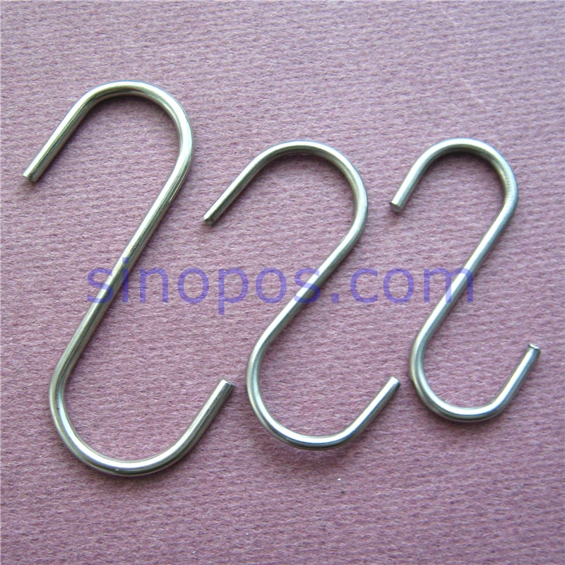 S образные крючки повышенной прочности металлическая закрепленная образная