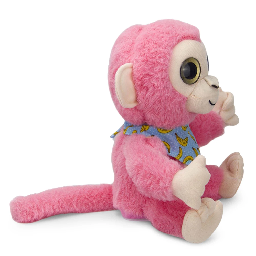 Мягкая плюшевая игрушка электрическая обезьянка говорящая Повтор Запись тело