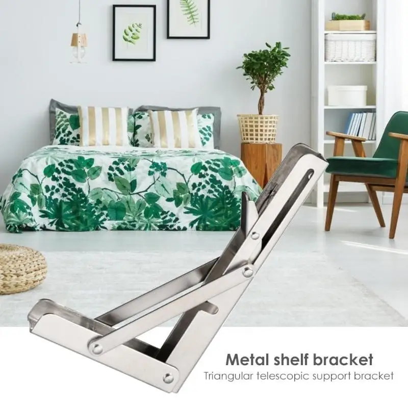 2 шт. складной кронштейн из нержавеющей стали треугольный Телескопический