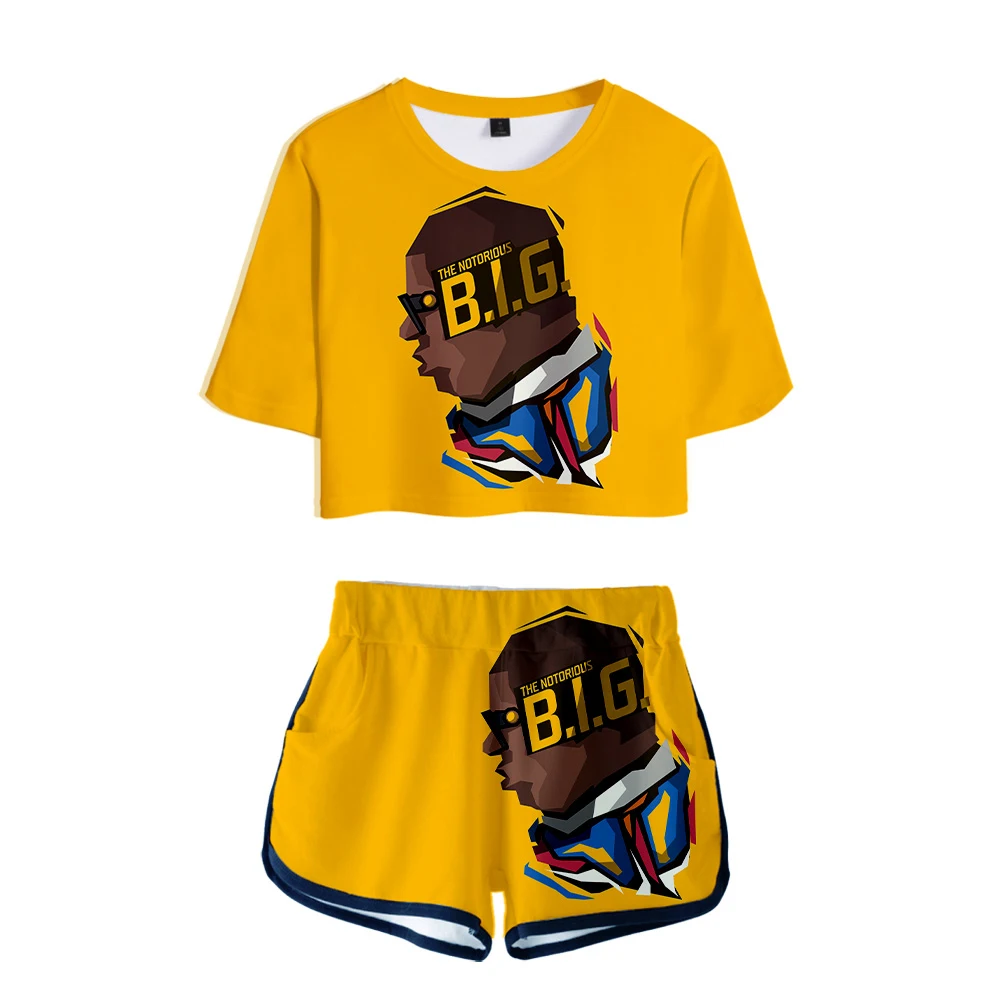 Известный B. I. G. Комплект из 2 предметов Biggie Smalls комплект одежды в стиле хип-хоп с