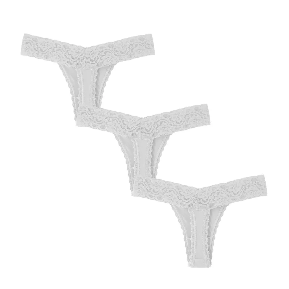 white GAREDOB A+(американский размер xs-xl) сексуальные трусики хлопковые трусики для женщин стринги 3D пошив Танга комфорт гарантировано - Цвет: white