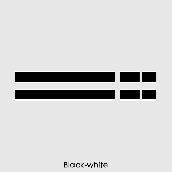 Black-White Автомобильный Стайлинг капота в полоску наклейка багажник Задняя крышка двигателя виниловая наклейка s для Mini Cooper R56 R57 F55 F56 аксессуары - Название цвета: Black-White
