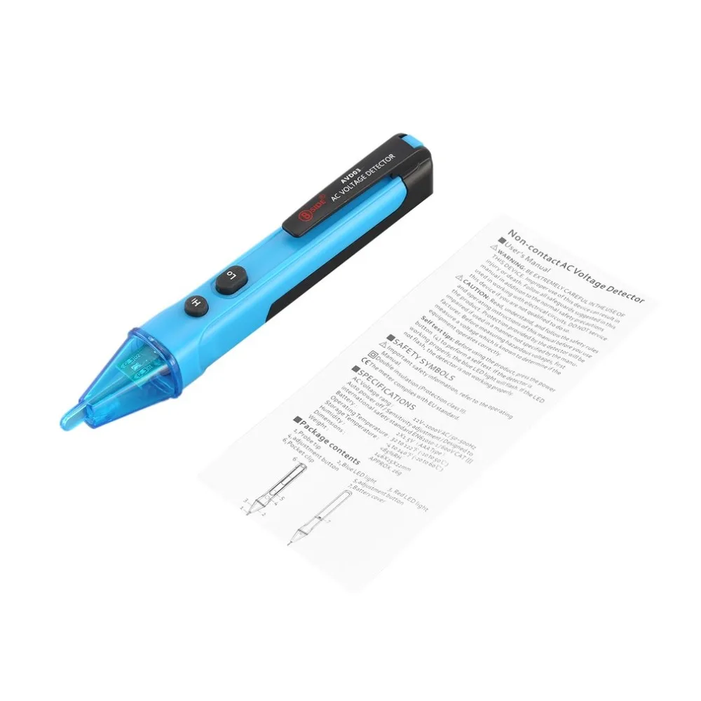 BSIDE AVD03 Бесконтактный детектор напряжения переменного тока 12 В ~ 1000 Ручка стиль