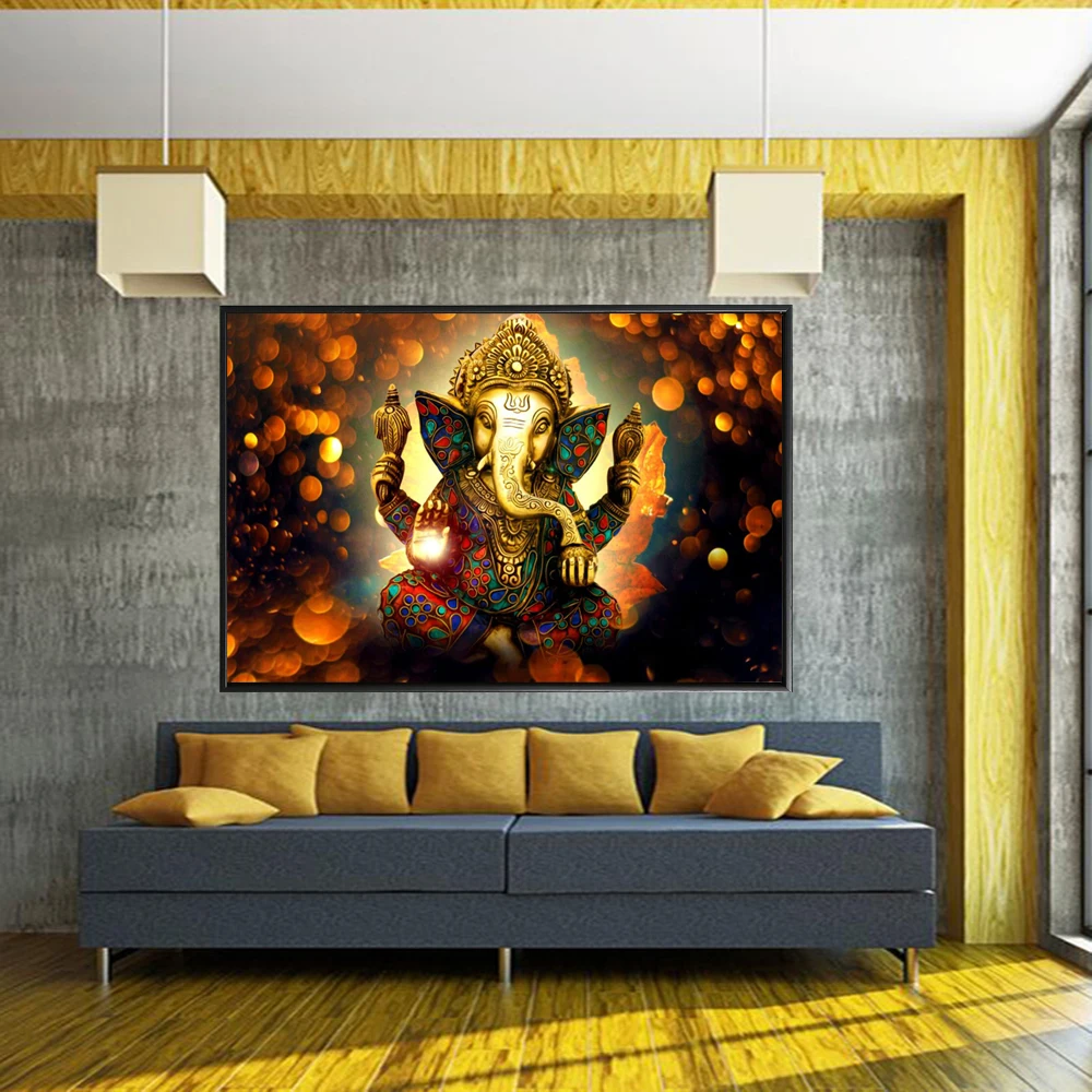 Ganesha боги холст картины для гостиной индуистские декоративные дома стены