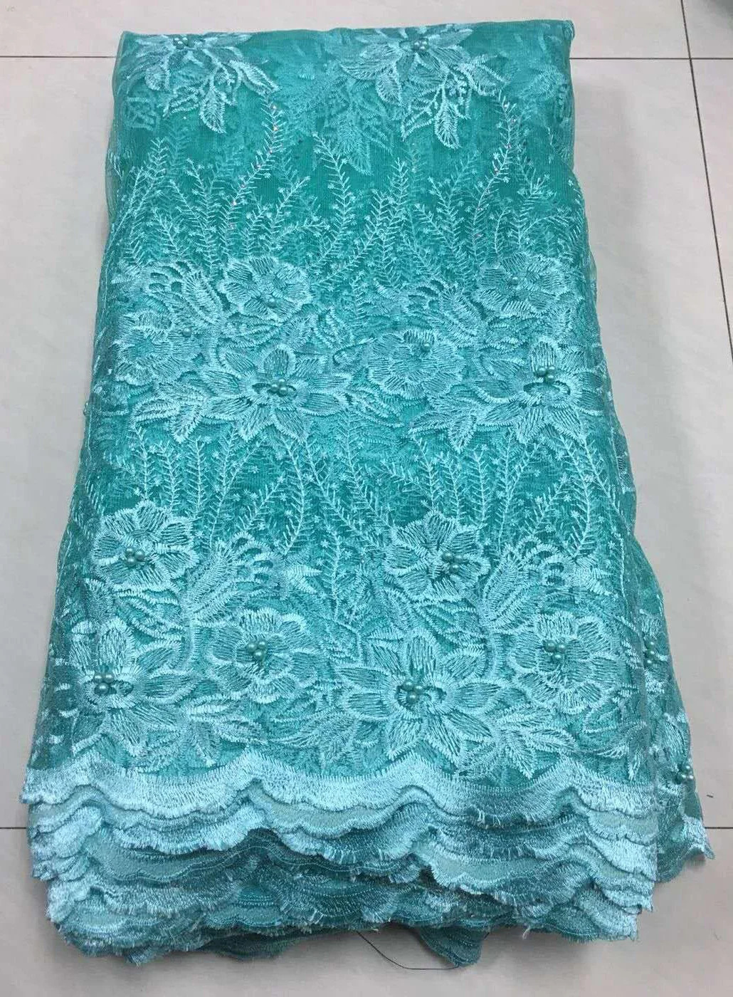 Кружевная ткань в нигерийском стиле 2019 Африканский шнур шнурки ткани Высокое