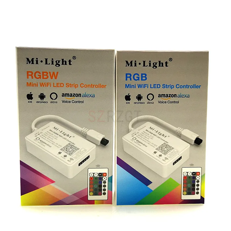 Mi. Светильник Mini WiFi LED Smart light Control ler + 24 Ир-ключ Remote 4G Group Alexa для RGB / RGBW светодиодной