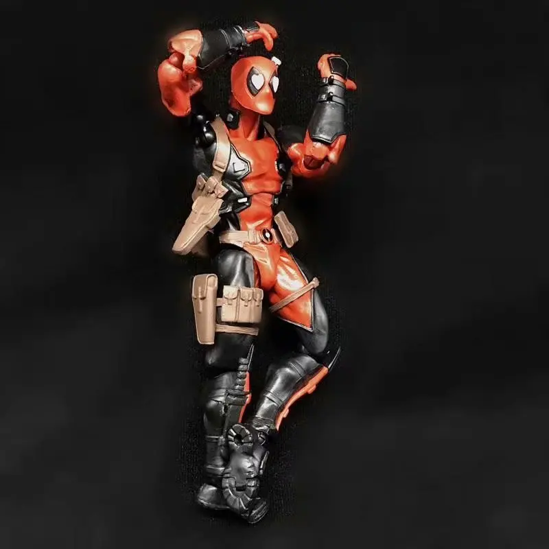Новый хит! 15 см Superheros Revoltech серии 001 Дэдпул ПВХ фигурка Коллекционная модель
