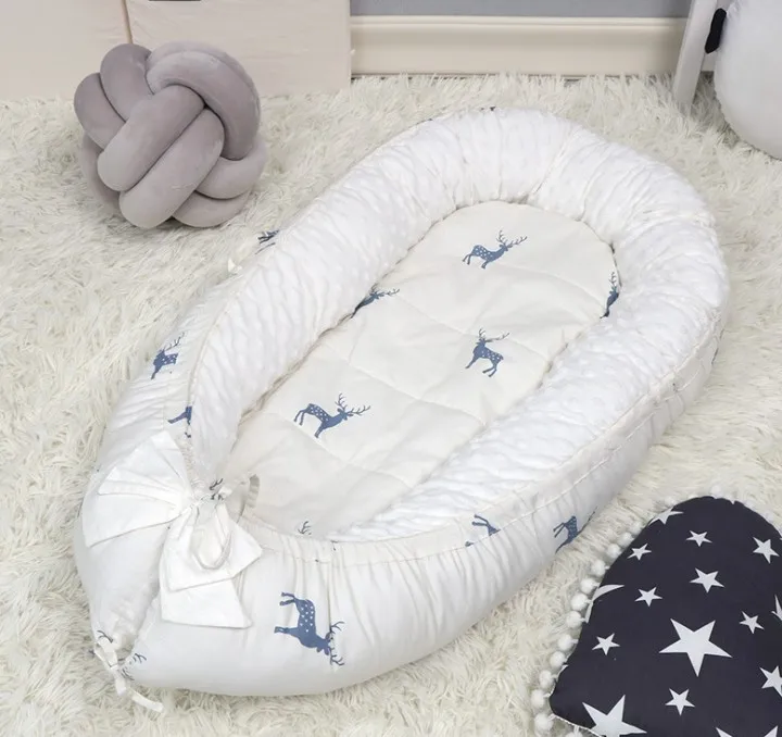 BY1038 as picture Детское гнездо Babynest Sleeper Co Pod для новорожденных, прикроватная кроватка, детская кроватка ручной работы, дорожная кровать, детское гнездо, кроватка, Подушка для сна - Цвет: BY1038 as picture