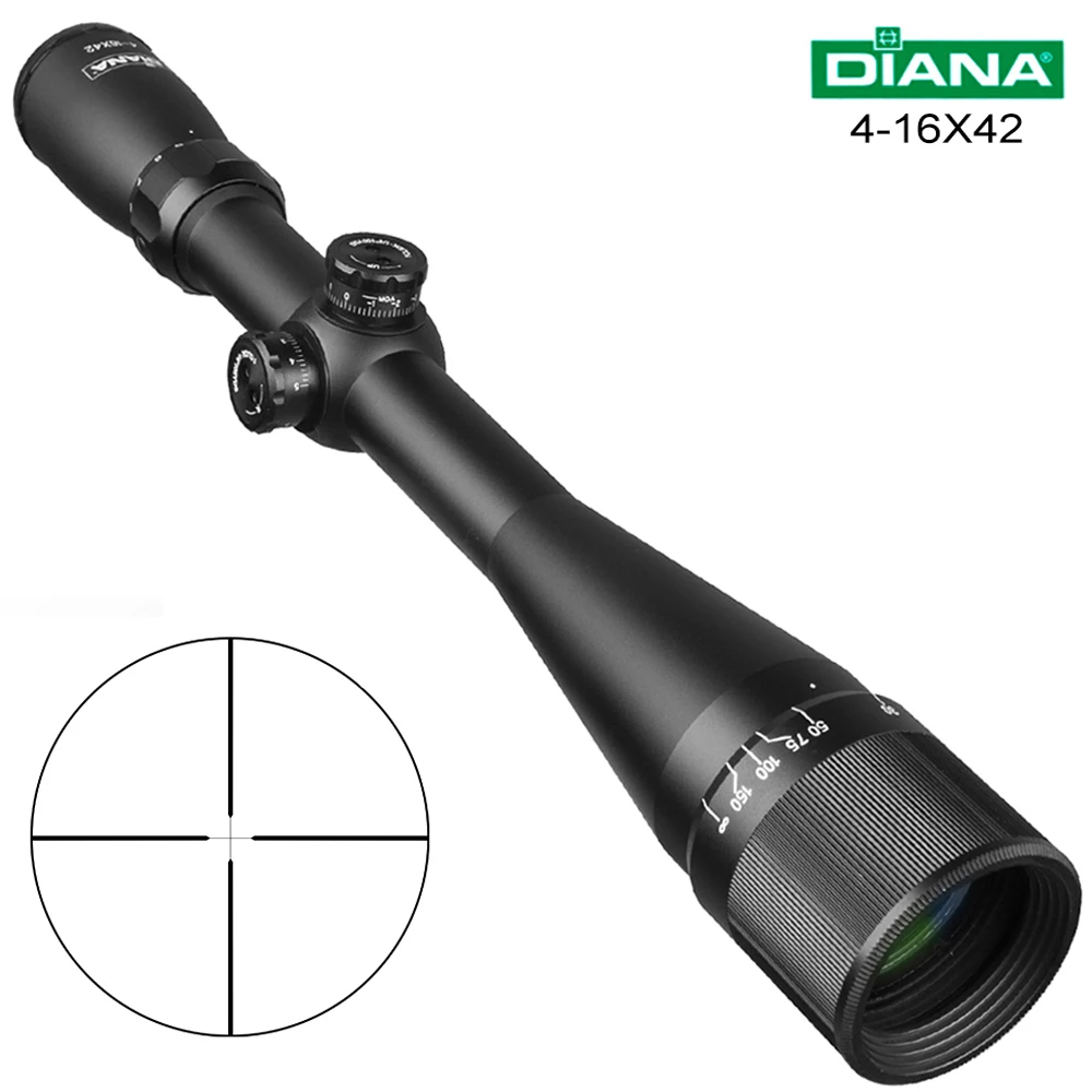 DIANA 4 16X42 AO тактический прицел поперечная сетка оптический страйкбол Воздушный