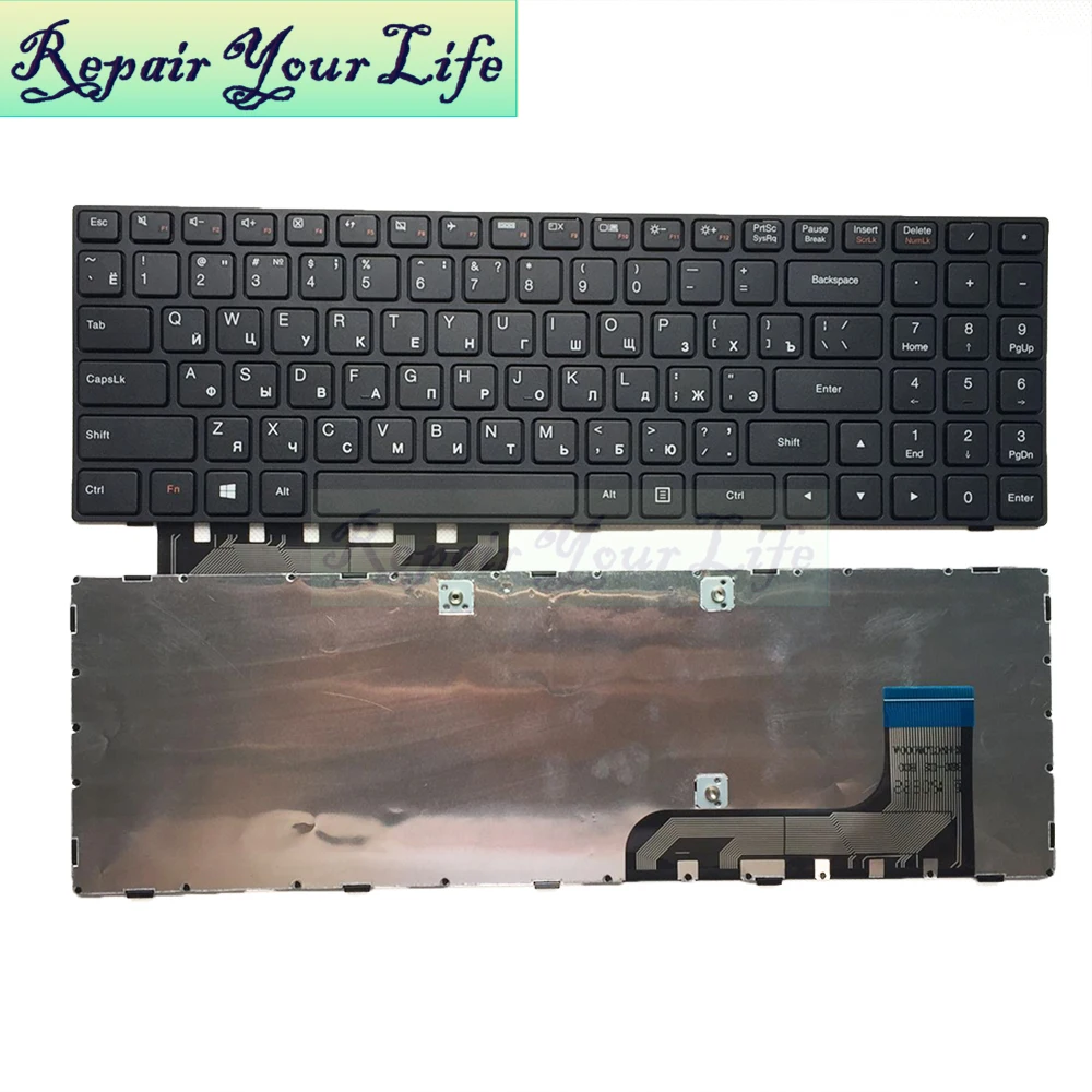 Repair You Life Клавиатура для ноутбука lenovo для Ideapad 100-15IBY RU раскладка с черной рамкой новая сменная клавиатура