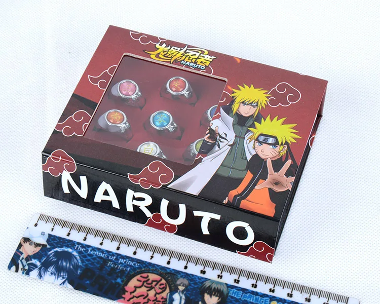 

Japanese anime Kakashi Uchiha Sasuke Uchiha Itachi Uchiha Madara Zinc alloy ring set gothic men ring Metal Bridal Sets