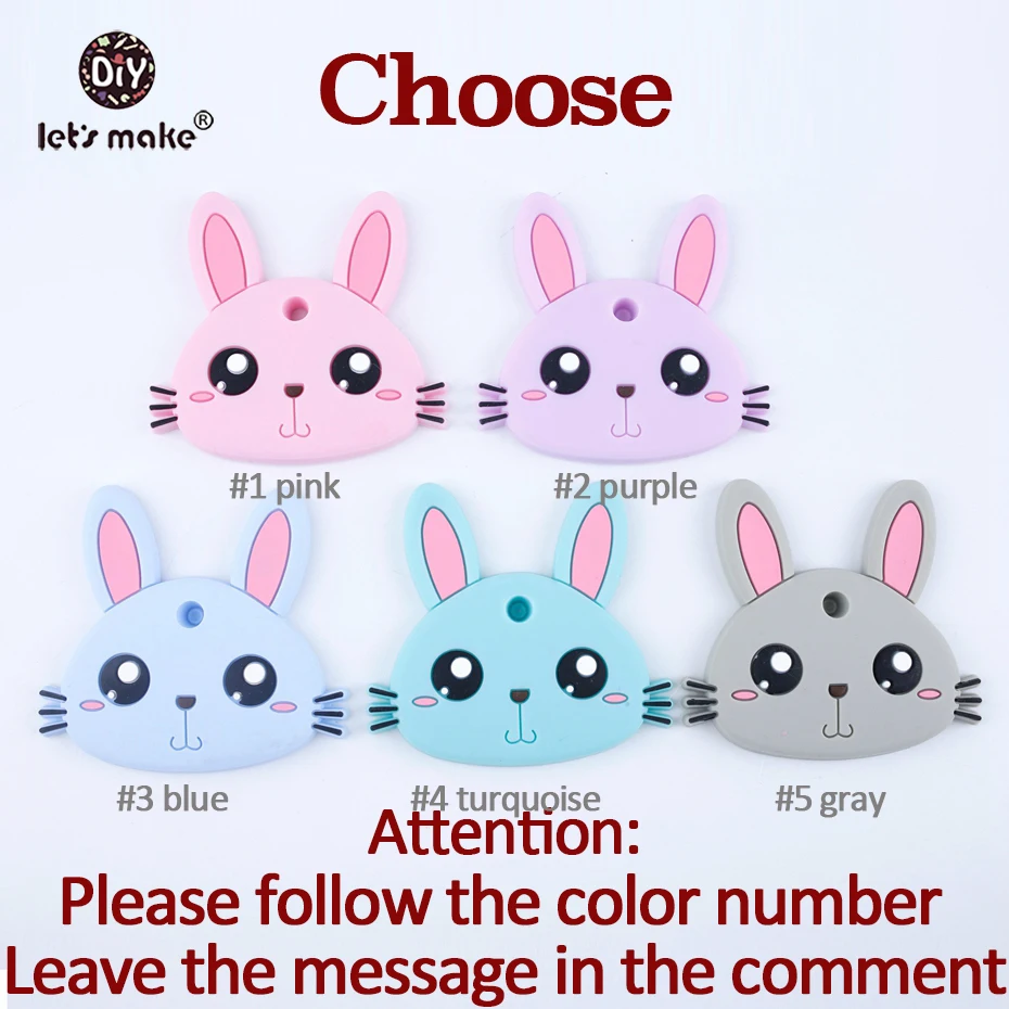 Let's Make Baby силиконовый милый Прорезыватель коала 5 шт. пищевые игрушки для коляски Аксессуары для прорезывания зубов ручной работы DIY Уход Ожерелье Подвески