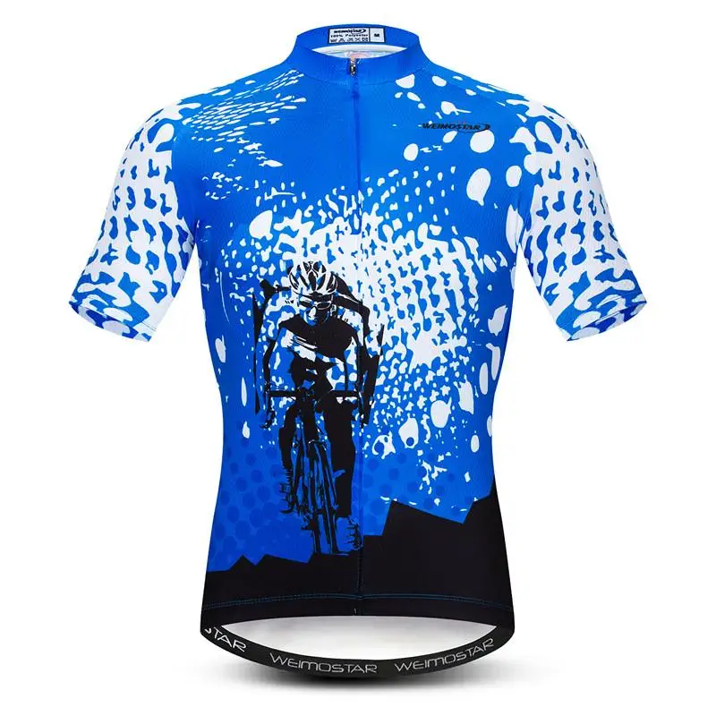 Color 2 Профессиональные команды летние мужские веломайки MTB Ropa Ciclismo велосипедные Джерси дорожный велосипед мужская Молодежная рубашка Топ черный цветок - Цвет: Color 2