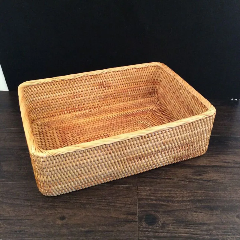 3 шт./лот коробка из ротанга для хранения конфет и закусок ручная работа контейнер