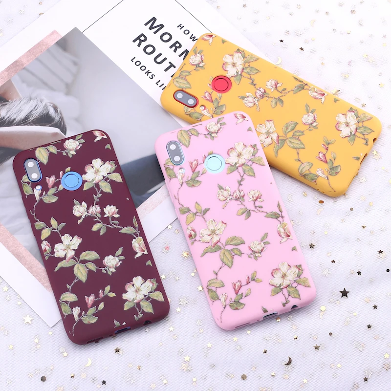 Для Samsung S8 S9 S10 S10e S20 Plus Note 8 9 10 A7 A8 в винтажном стиле с цветочным принтом искусство