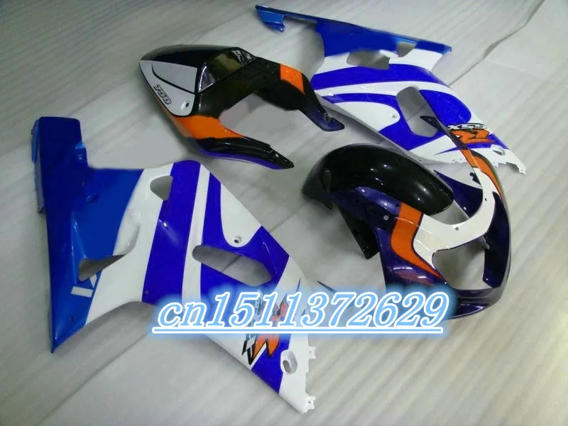 

Dor-Motobike set fit for A GSXR600 GSXR750 K1 2001 2002 2003 blue white black fairings GSXR 600 750 01-03 fairing kit for SUZUKI