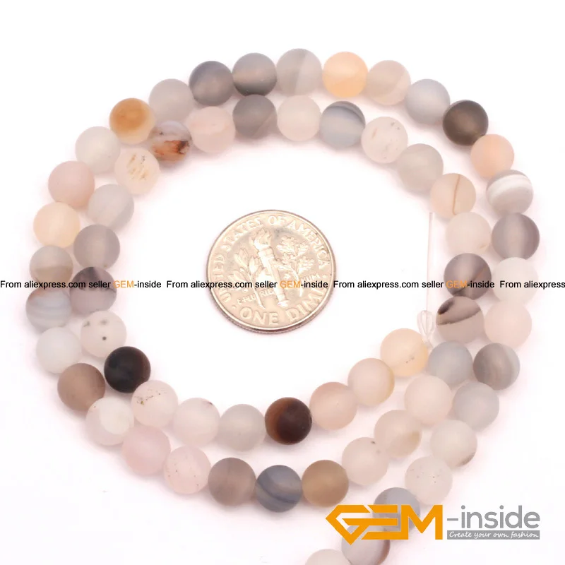 4 мм 6 круглые серые листья Замороженные Агаты натуральные бусины для браслета