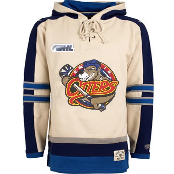 Высокое качество Новые конструкции Эри выдры Стиль Hockeys сшивание толстовка