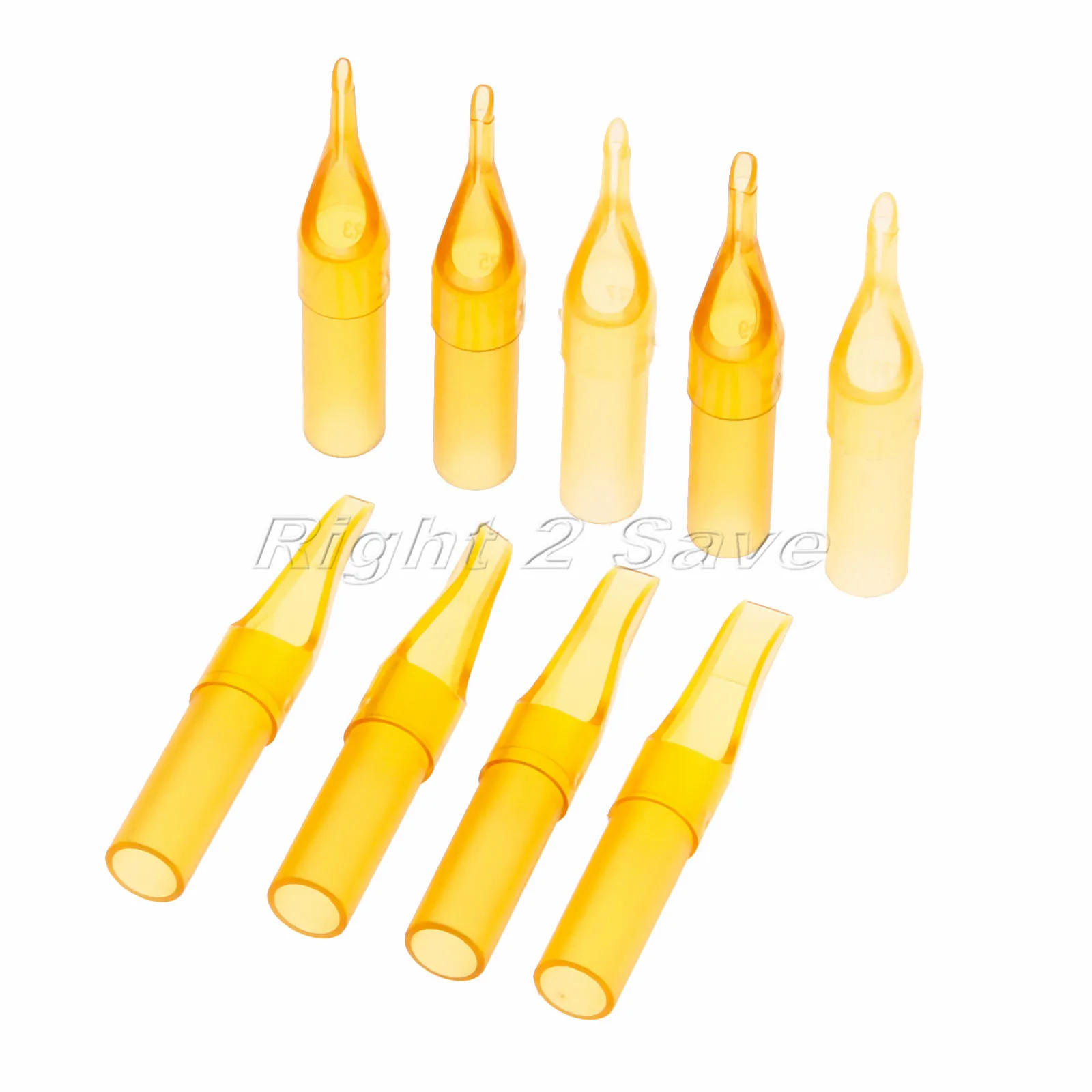 Одноразовые наконечники для тату-игл трубки с колпачком стерилизованные круглые