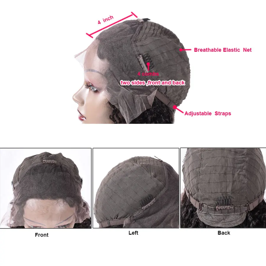

Lace Front Human Hair Wigs Pre Plucked 130% 150% Density Brazilian Body Wave Wigs For Black Women Remy 13x4 Lace Front Wigs