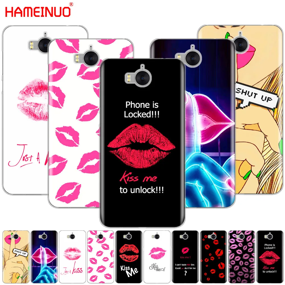 Чехол для мобильного телефона HAMEINUO Kiss me губная помада Rouge ДЛЯ huawei honor 3C 4X 4C 5C 5X 6 7 Y3 Y6