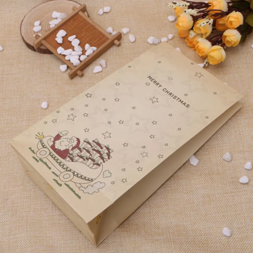 

1/3/10 шт. рождественские бумажные пакеты, рождественская елка, Санта-Клаус, бумажные пакеты, праздвечерние конфеты, печенье, подарочный пакет,...