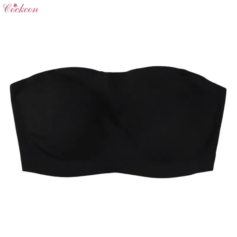 Бюстгальтер женский бесшовный с пуш апом 1/2 чашки без бретелек для свадебного