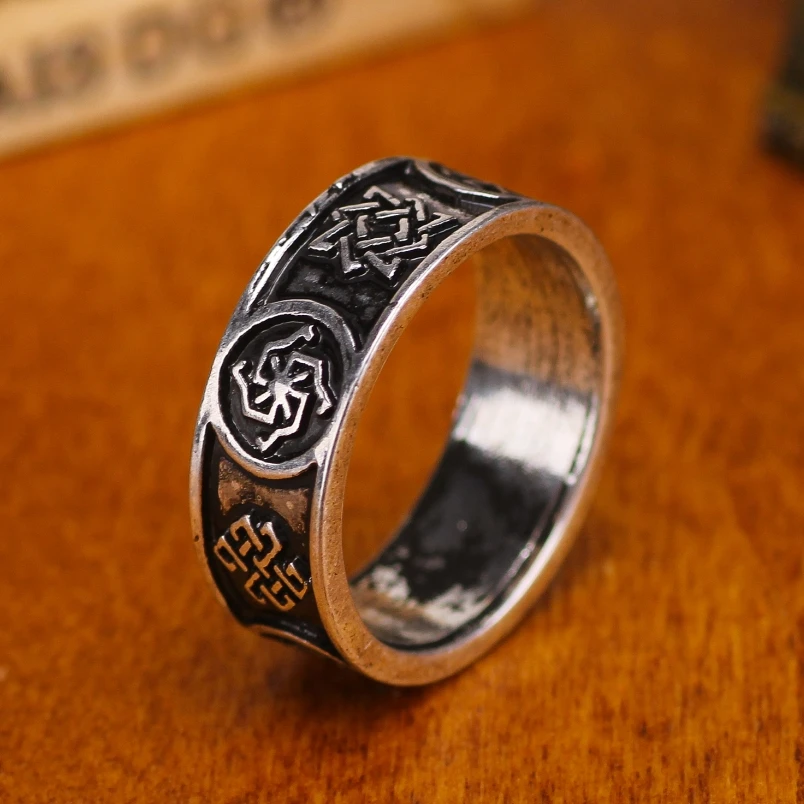 Винтажные славянские кольца Коловрат звезда России амулет знак наборы баг