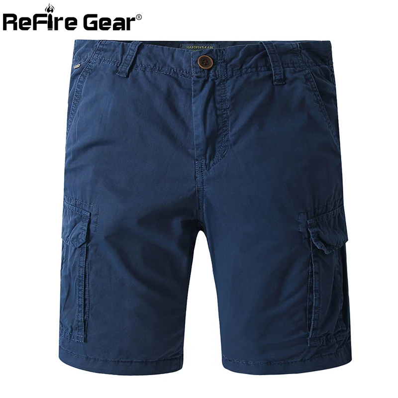 Шорты карго ReFire мужские с множеством карманов повседневные армейские