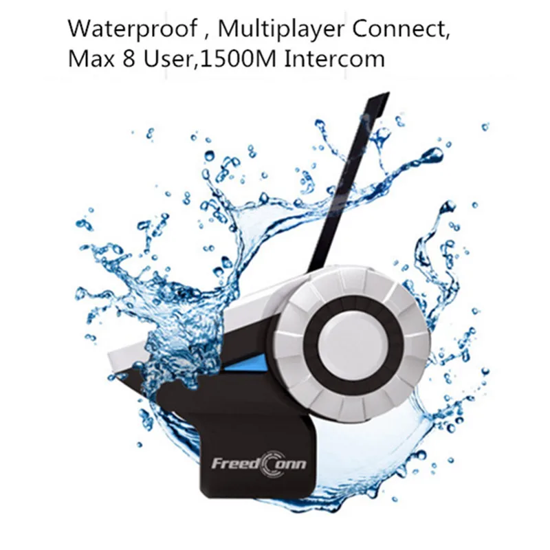 T Rex 1500M полнодуплексная мотоциклетная bluetooth гарнитура для домофона 8 полосная