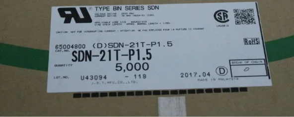 

SDN-21T-P1.5 Terminals CONN 20AWG ~ 18AWG Connectors crimp sockets 100% new and original parts