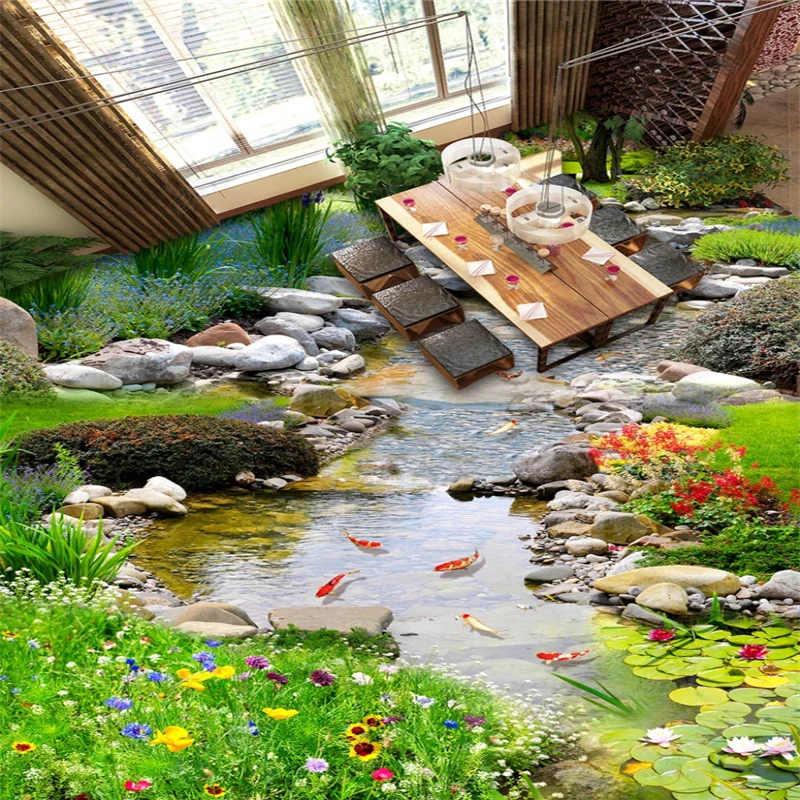 3d обои beibehang красивый сад модная Объемная картина ванная комната гостиная