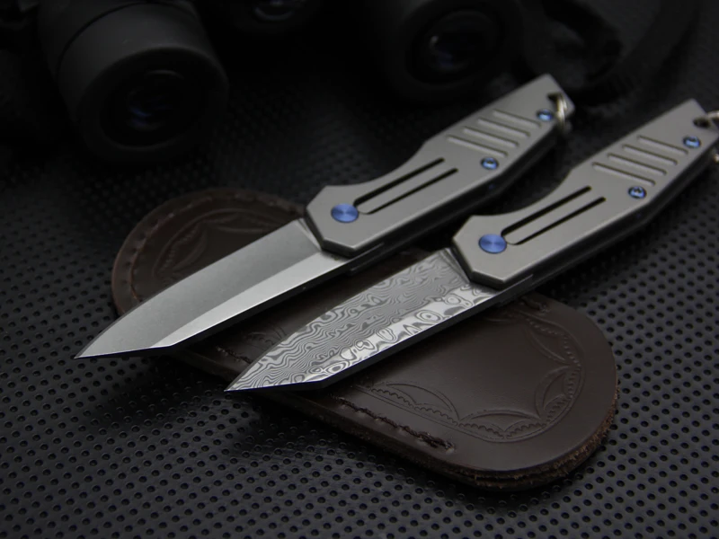 Мини D2 Сталь складной Ножи VG10 Дамаск тактический карманный нож открытый складные