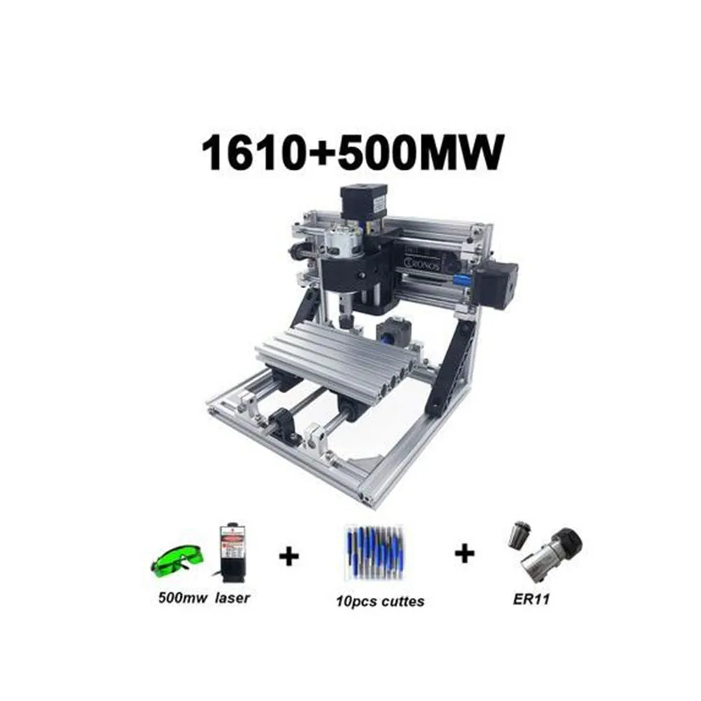 CNC1610 с ER11 DIY мини ЧПУ гравировальный станок лазерная гравировка Pcb ПВХ фрезерный