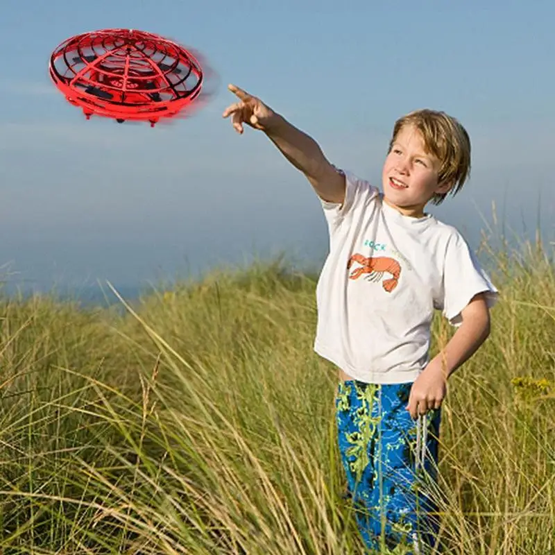 Мини Радиоуправляемый Дрон с датчиками 2,4g 4ch Квадрокоптер Gyro Fly Ball Smart без дистанционного управления Небьющийся Карманный Ufo безопасные игрушки для детей