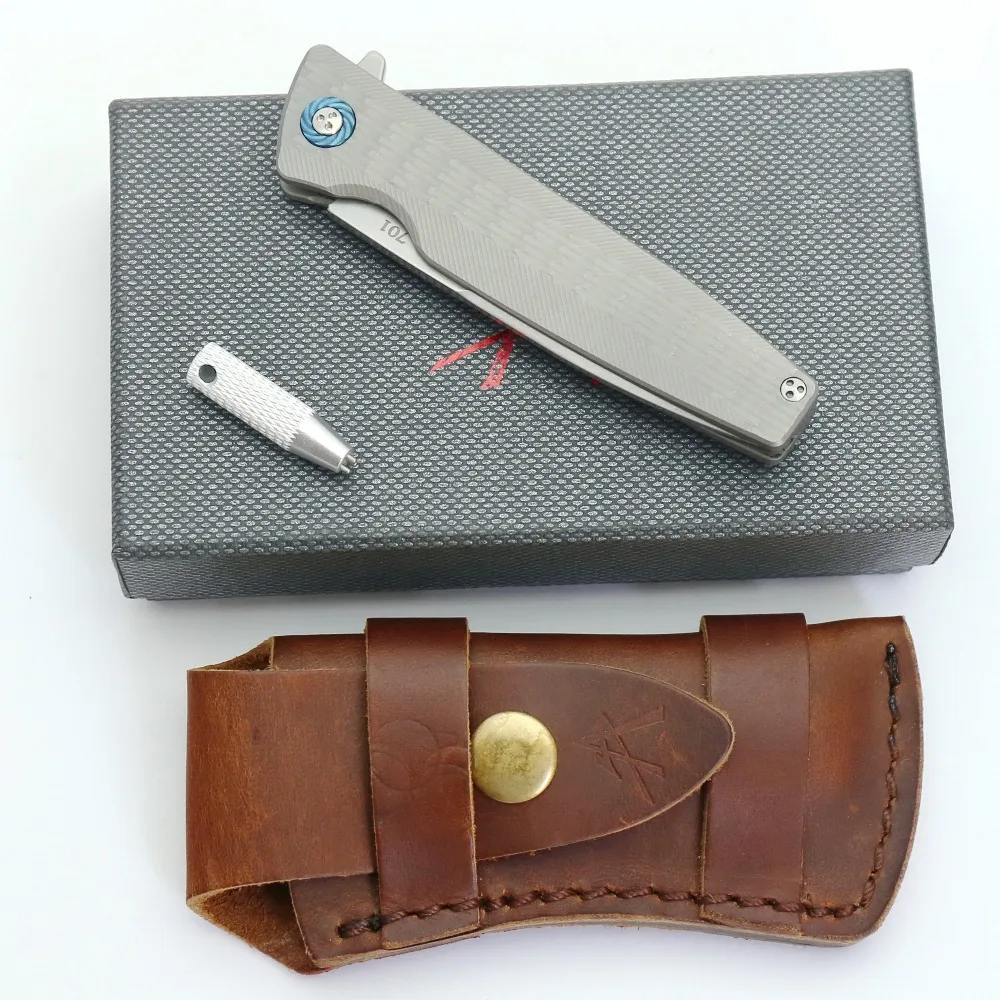 LOVOCOO оригинальный S35VN Flipper складной нож для ежедневного использования Титан ручка