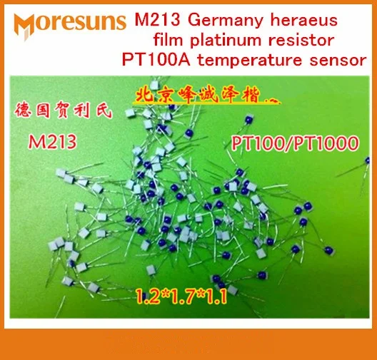 5 шт. 1 2*1 7 мм для Heraeus M213 Германия пленочный Платиновый резистор PT100A датчик |