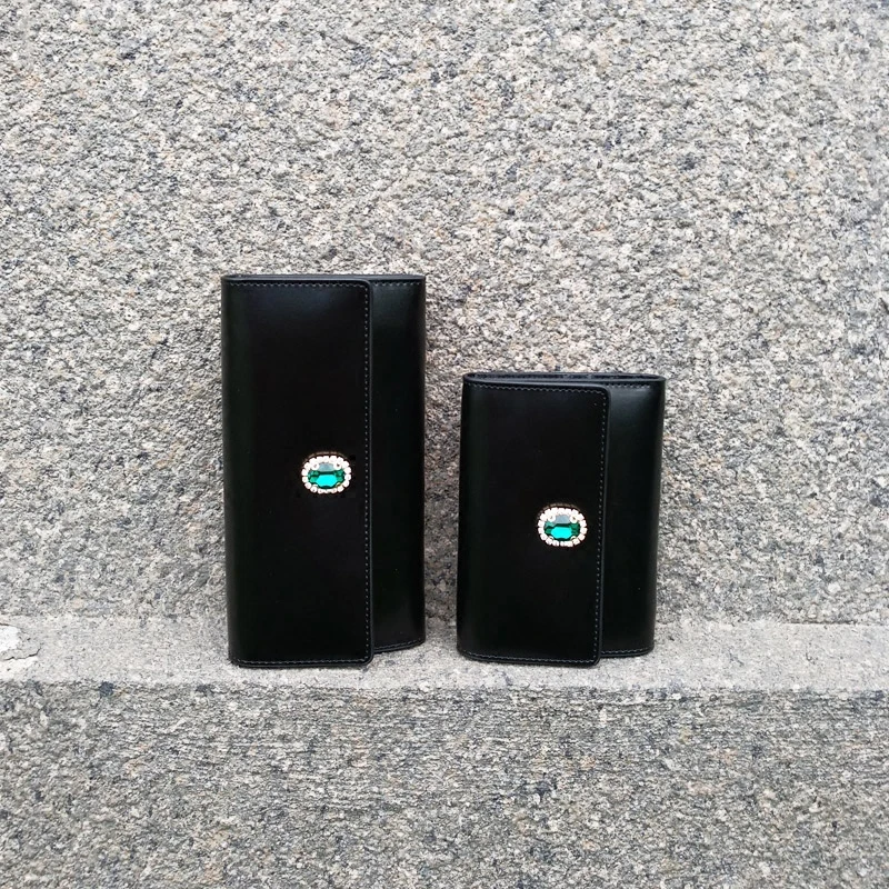 2019 Модный женский кошелек в деловом стиле Стразы держатель для карт папка