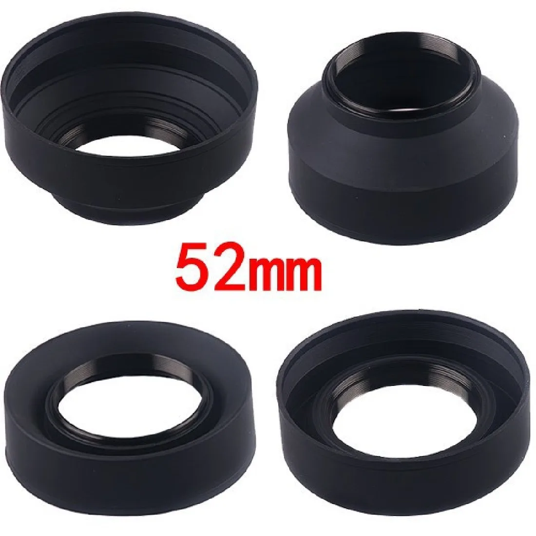 Centechia 52/58 мм 3 ступенчатая Складная резиновая фотокамера мм|lens hood|lens hood 5258 mm |