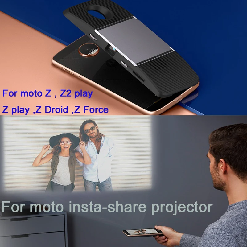 Для motorola moto Z4 Z3 Play Z Droid Z2 Force phone DnGn Оригинальные моды проектор insta share с магнитной
