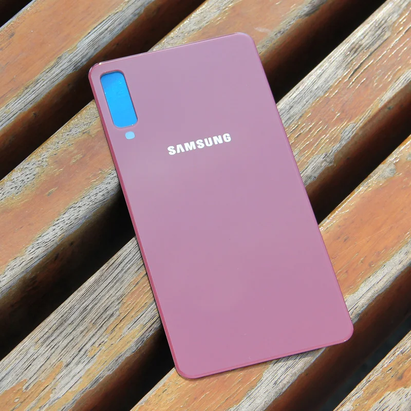 Samsung чехол для задней панели с батарейным отсеком и задней стеклянной крышкой для samsung Galaxy A7 версия SM-A730x A730x SM-A750 задняя крышка для телефона