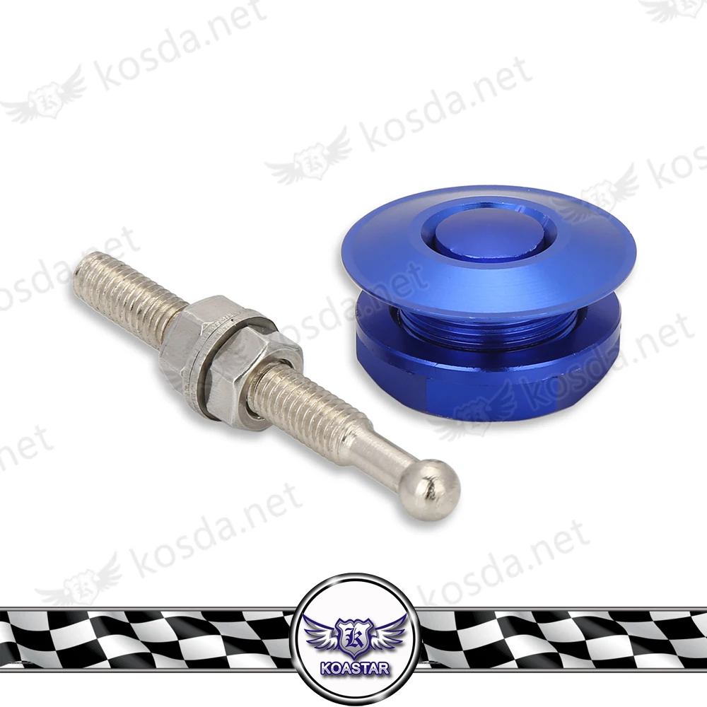 Universal Push Button Billet Hood Pins Lock Clip Kit JDM Style Car Quick | Body Kits