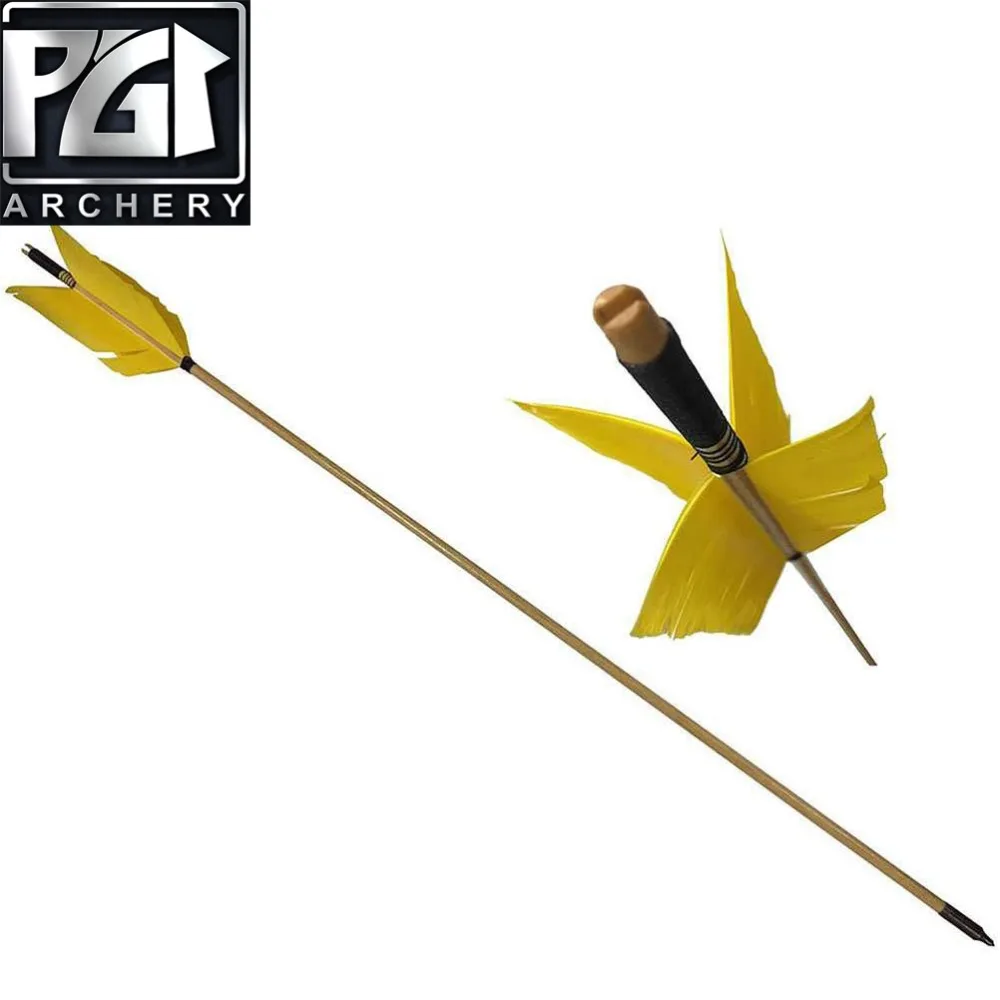 PG1ARCHERY стрельба из лука желтый мишень гриппа стрелки традиционными деревянными